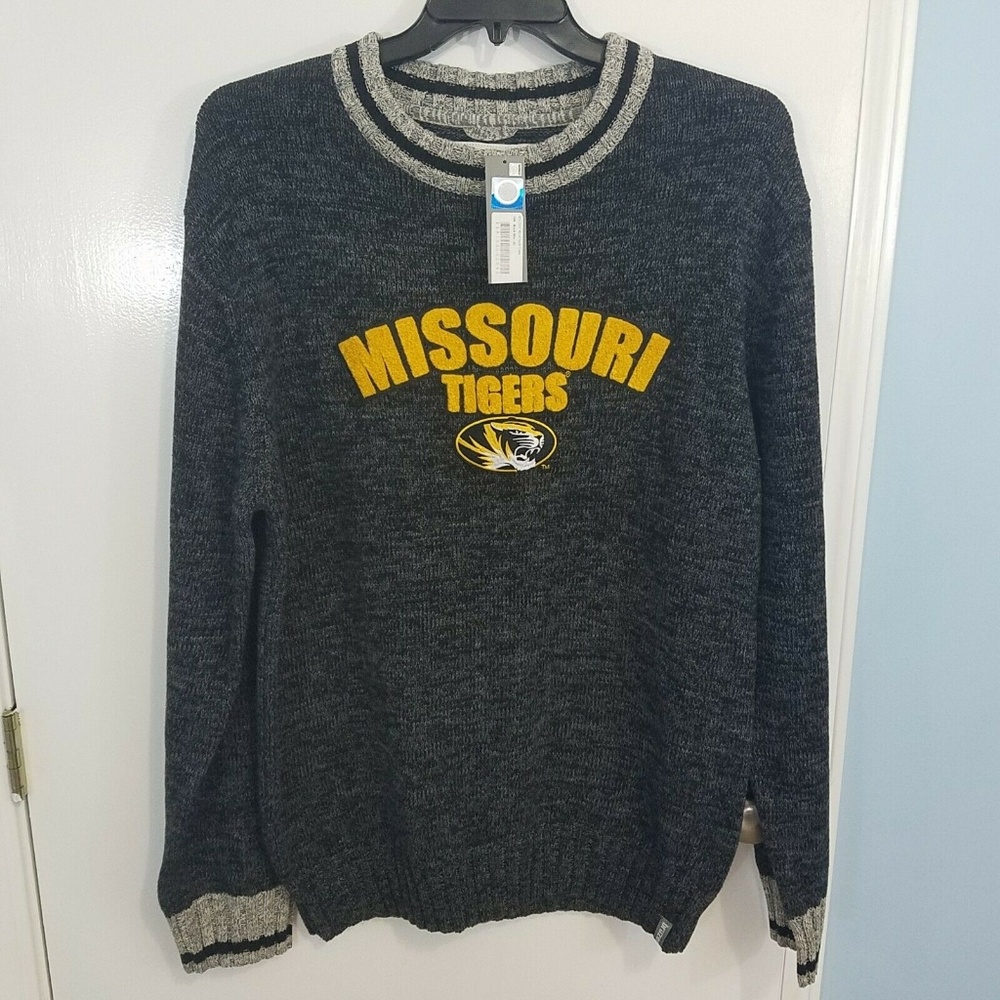 Missouri Tigers Men's Bruzer Work Sock Crew Heavyweight Sweater Sz XL